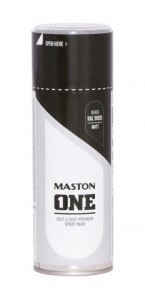 Spraypaint ONE - Matt black RAL9005 400ml