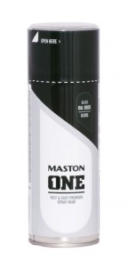 Spraypaint ONE - Gloss black RAL9005 400ml