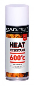 Spraypaint Car-Rep Heatresistant White 600C 400ml