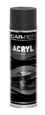 Spraypaint Car-Rep Black semigloss Acryl 500ml