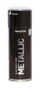Spraypaint Metallic Black 400ml