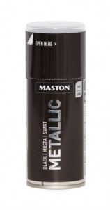 Spraypaint Metallic Black 150ml