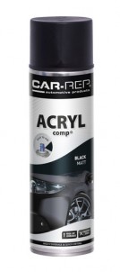 Spraypaint Car-Rep ACRYLcomp Black matt 500ml
