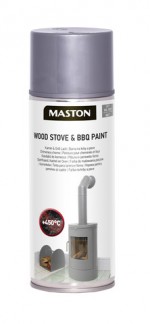 Spraypaint Fireplace and oven paint Grey 450C 400ml