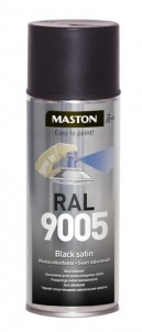 Spraypaint RAL 9005 Black satin 400ml