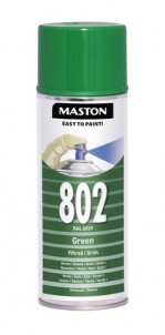 Spraypaint 100 Green 802 400ml RAL6029
