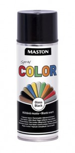 Spraypaint Color Black Gloss 400ml