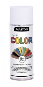 Spraypaint Color White Gloss 400ml