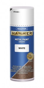 Spraypaint Hammer smooth white 400ml