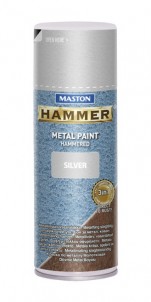 Аэрозольная краска Hammer Молотковая Серебряная 400ml